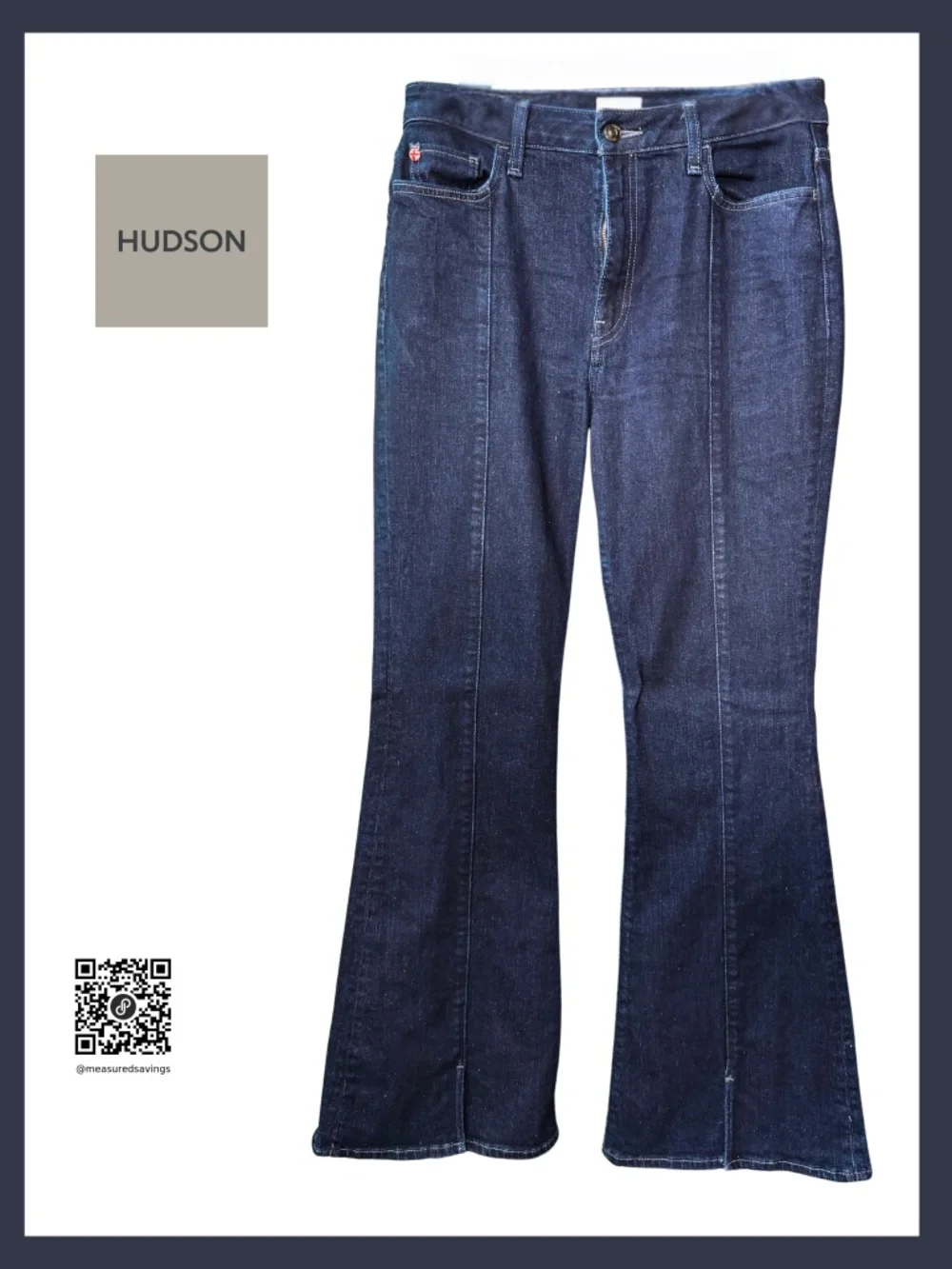 29 EUC - Hudson Heidi High Rise - Flare - Front Hem Split - Indigo - Picture 7 of 7